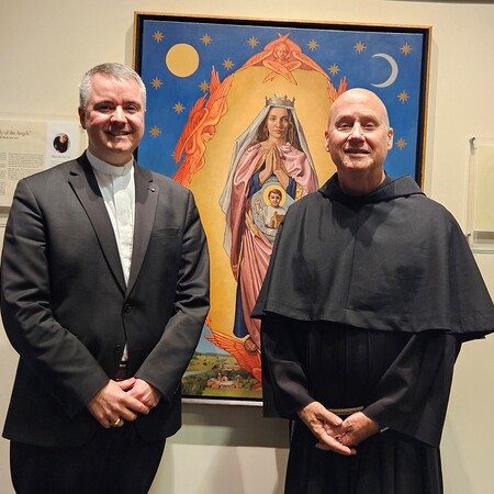 P. Patrick und der Präsident von Franciscan University, P. Dave Pivonka T.O.R.