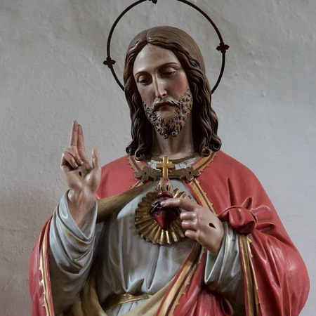 Herz Jesu Statue in der Pfarrkirche Kirchberg an der Pielach