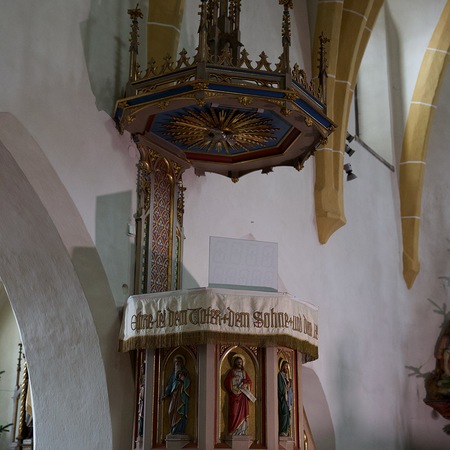 Die Kanzel in der Pfarrkirche Kirchberg an der Pielach
