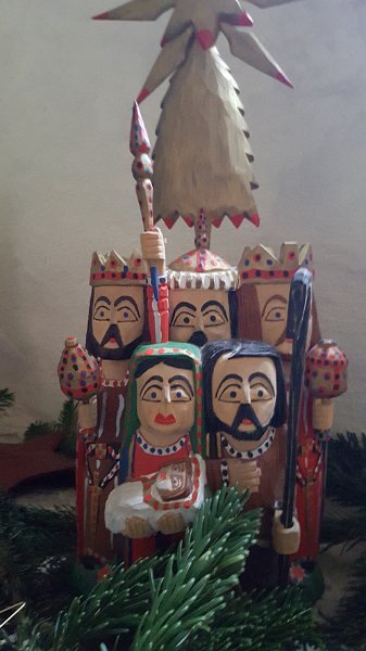 Krippenausstellung im Kreuzgang.